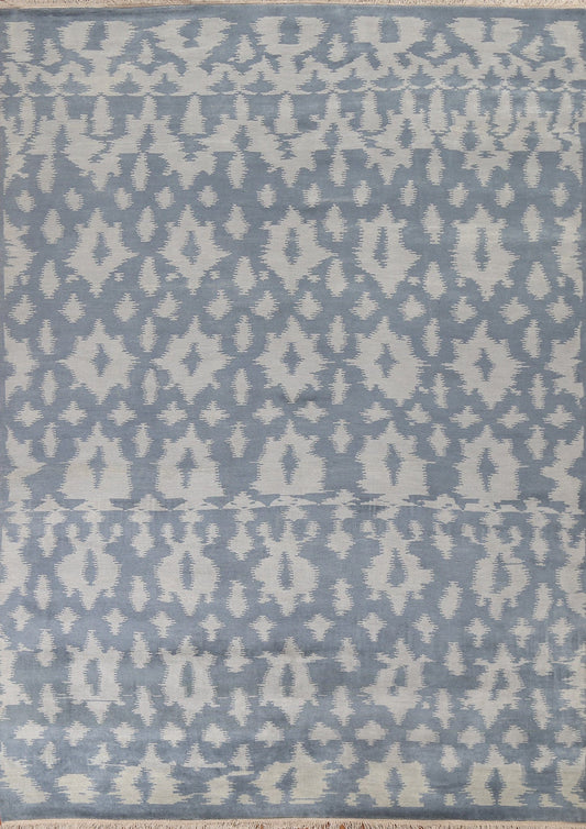 All-Over Wool Modern Oriental Area Rug 8x10