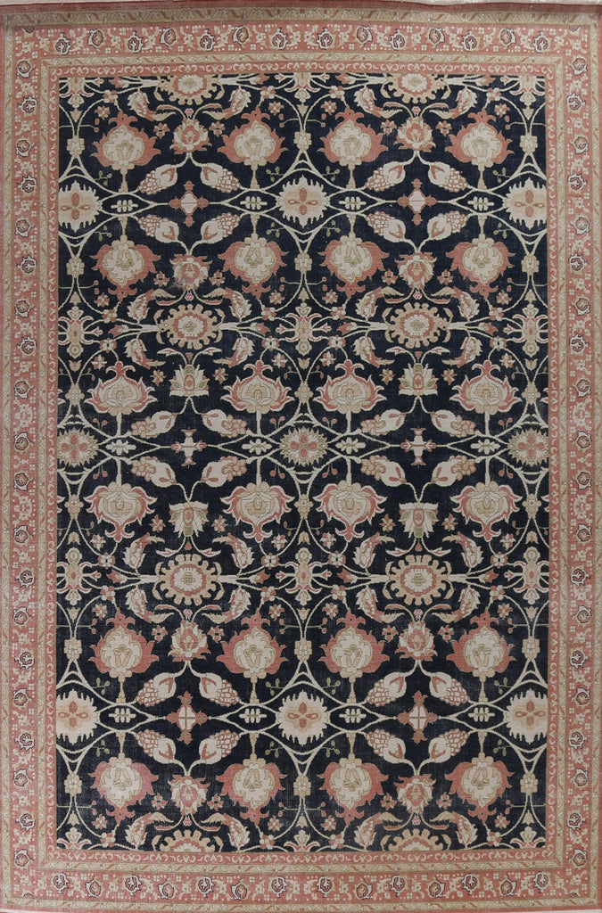 Hand-Knotted Sultanabad Ziegler Turkish Area Rug 10x13