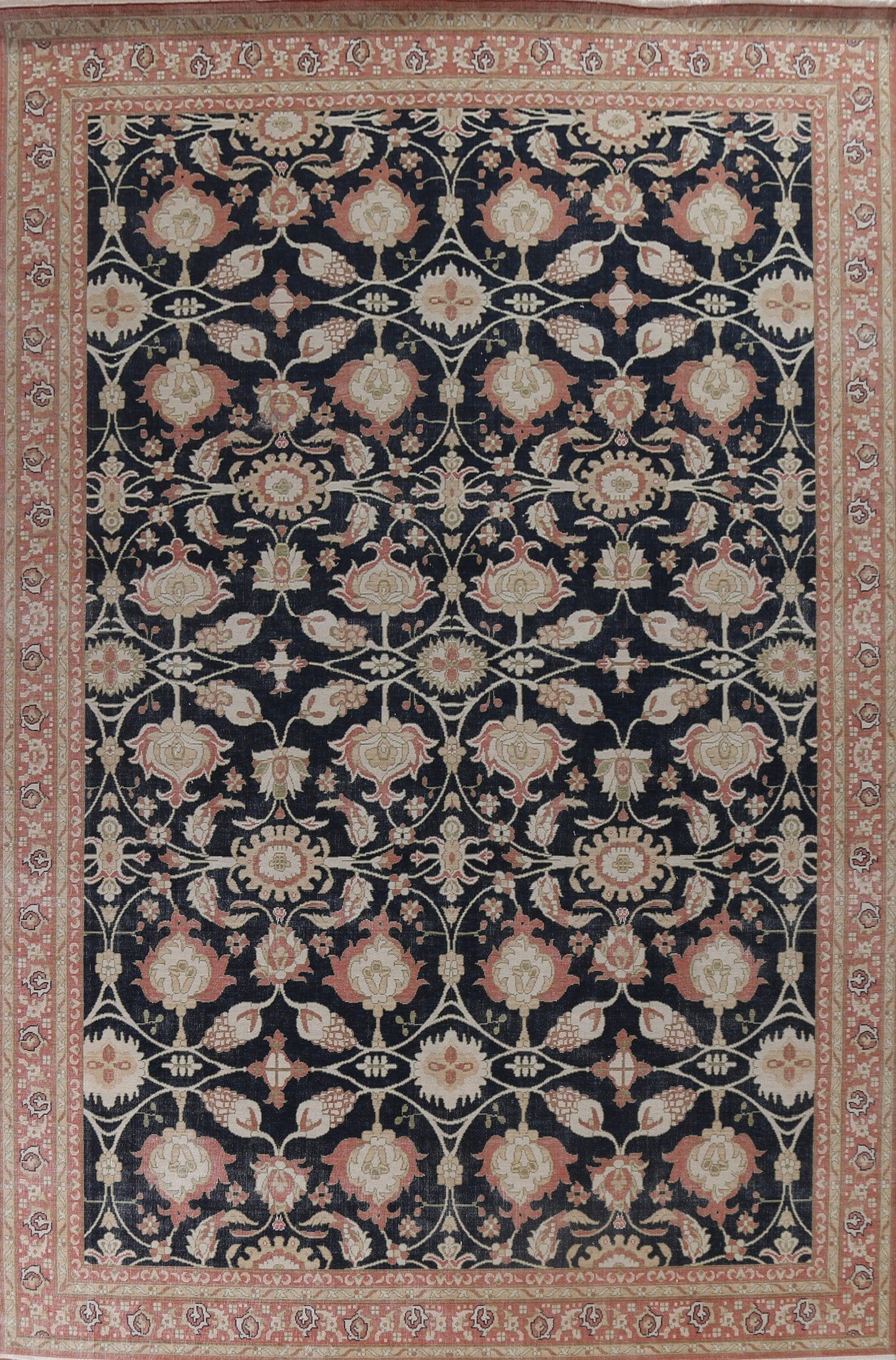 Hand-Knotted Sultanabad Ziegler Turkish Area Rug 10x13