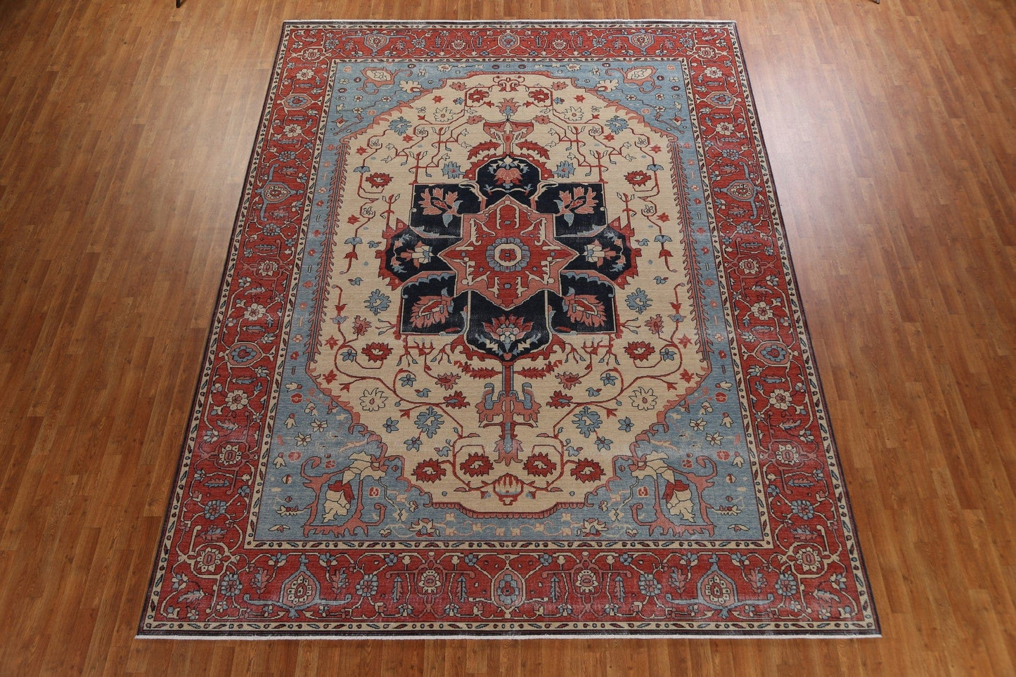 Handmade Heriz Serapi Turkish Area Rug 10x13