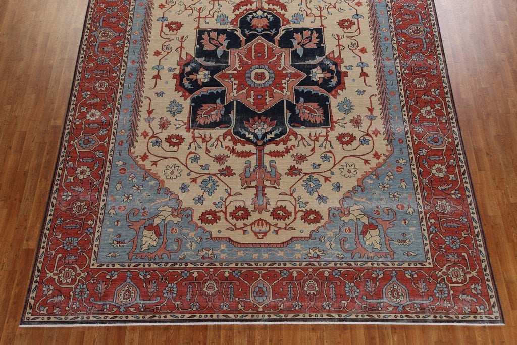 Handmade Heriz Serapi Turkish Area Rug 10x13