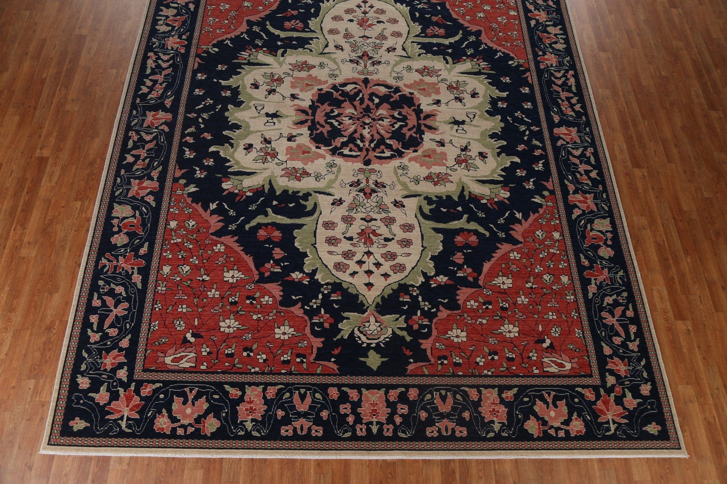 Hand-Knotted Sarouk Farahan Turkish Area Rug 10x13