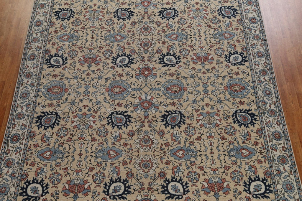 Hand-Knotted Sultanabad Ziegler Turkish Rug 10x13