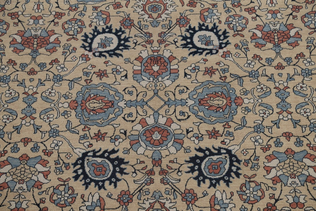 Hand-Knotted Sultanabad Ziegler Turkish Rug 10x13