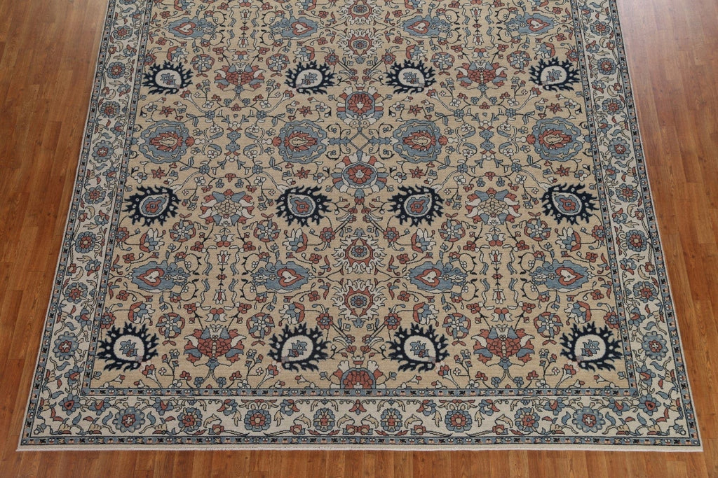 Hand-Knotted Sultanabad Ziegler Turkish Rug 10x13