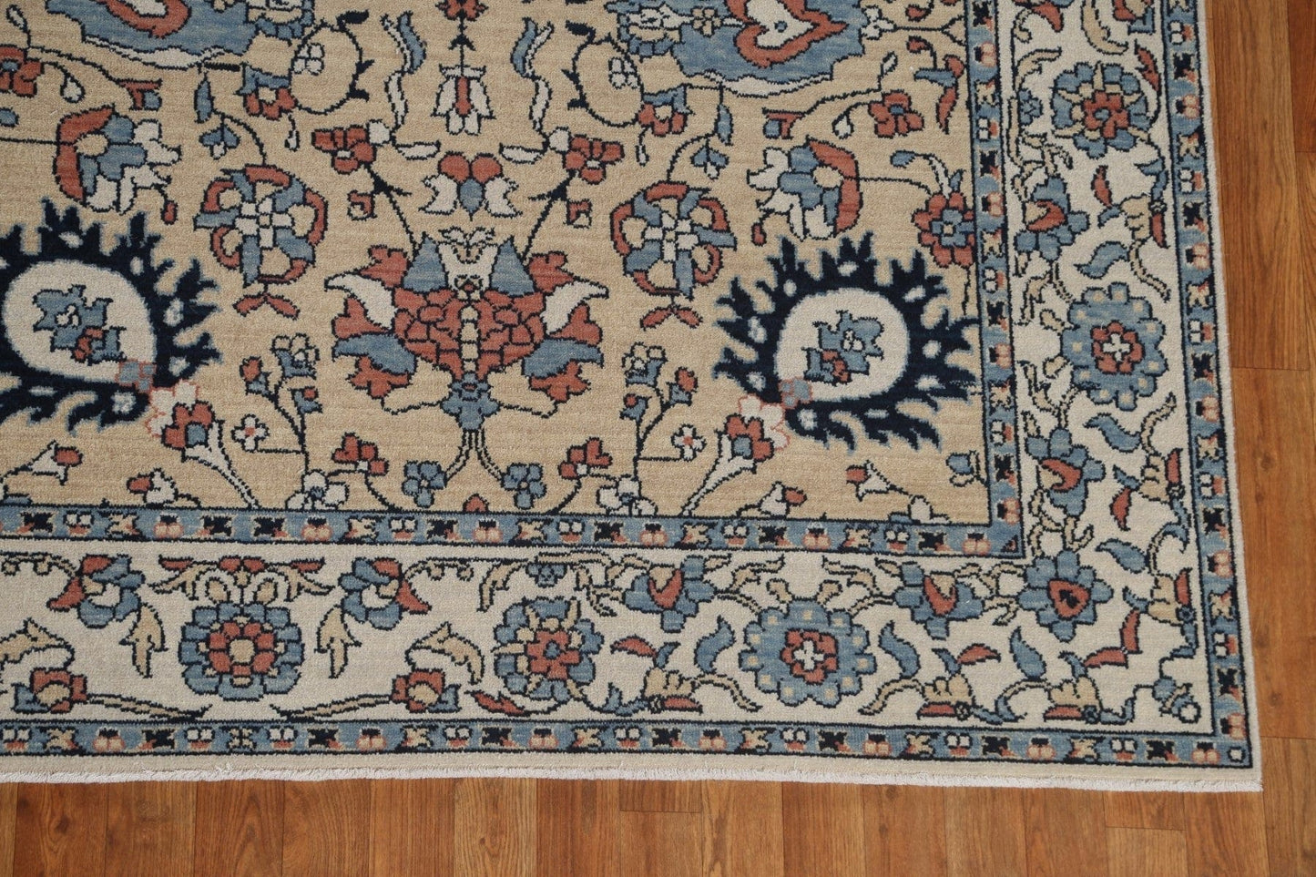 Hand-Knotted Sultanabad Ziegler Turkish Rug 10x13