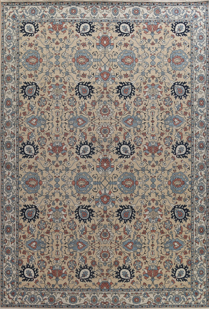 Hand-Knotted Sultanabad Ziegler Turkish Rug 10x13