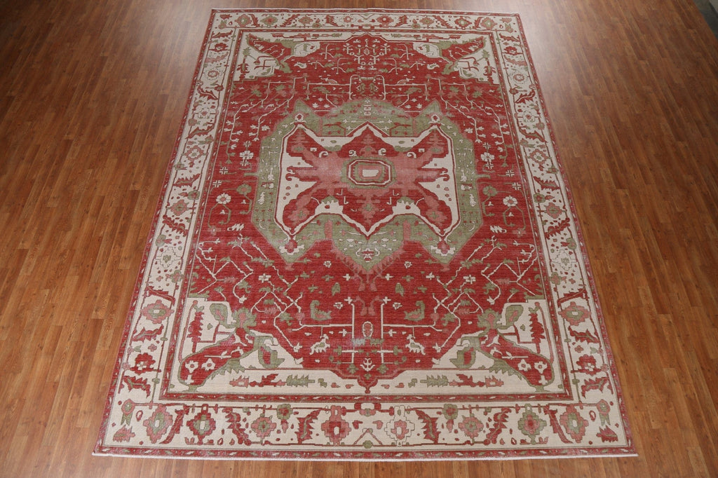 Handmade Wool Heriz Serapi Turkish Area Rug 10x13