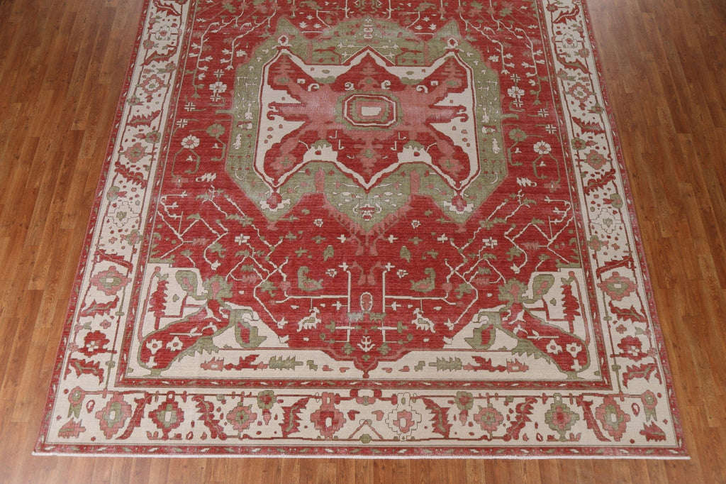 Handmade Wool Heriz Serapi Turkish Area Rug 10x13