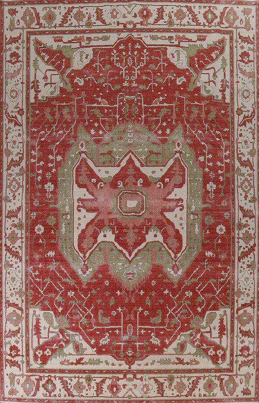 Handmade Wool Heriz Serapi Turkish Area Rug 10x13