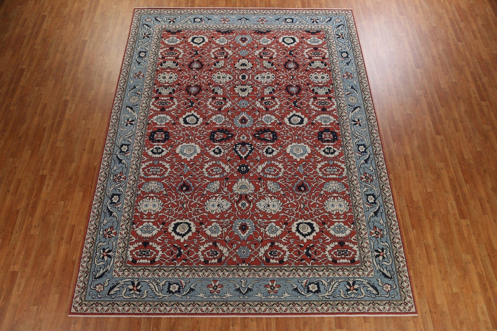 Red Wool Sultanabad Ziegler Turkish Area Rug 10x13