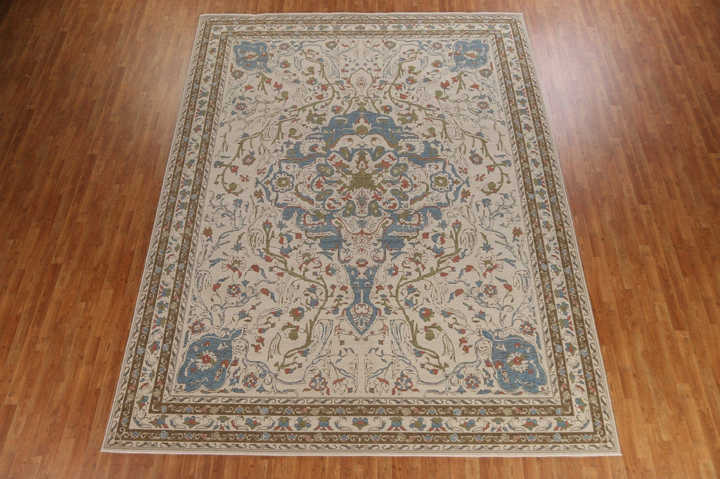 Handmade Oushak Wool Turkish Rug 10x13