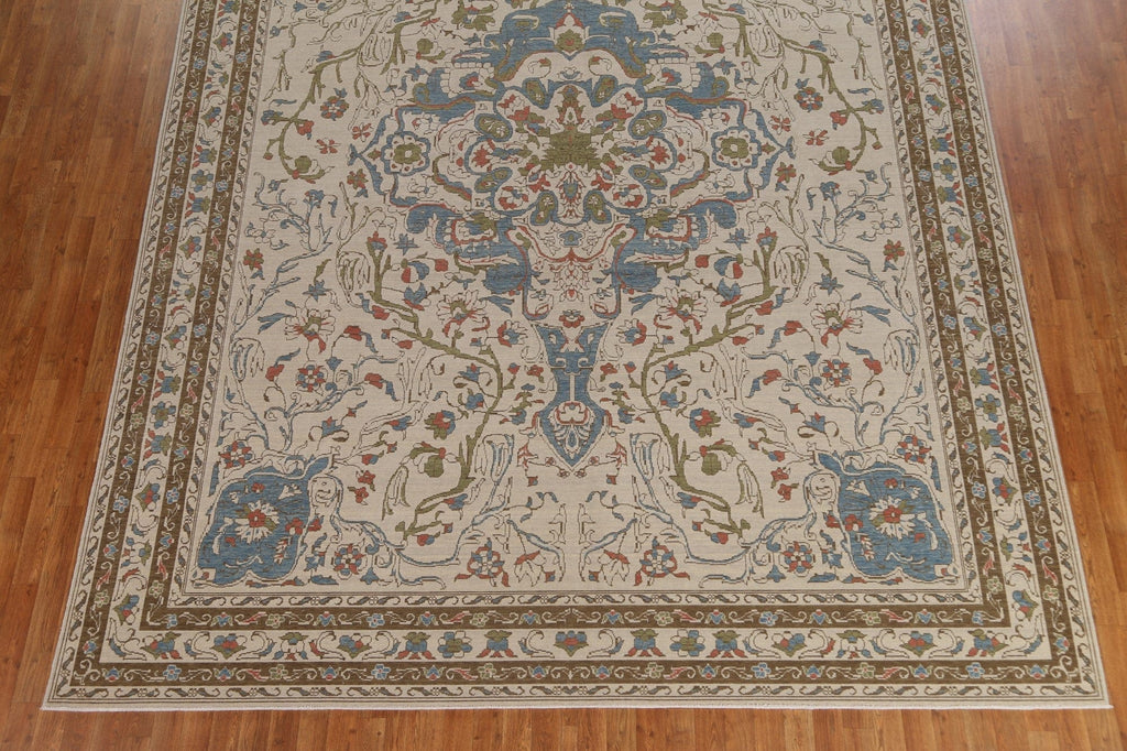 Handmade Oushak Wool Turkish Rug 10x13