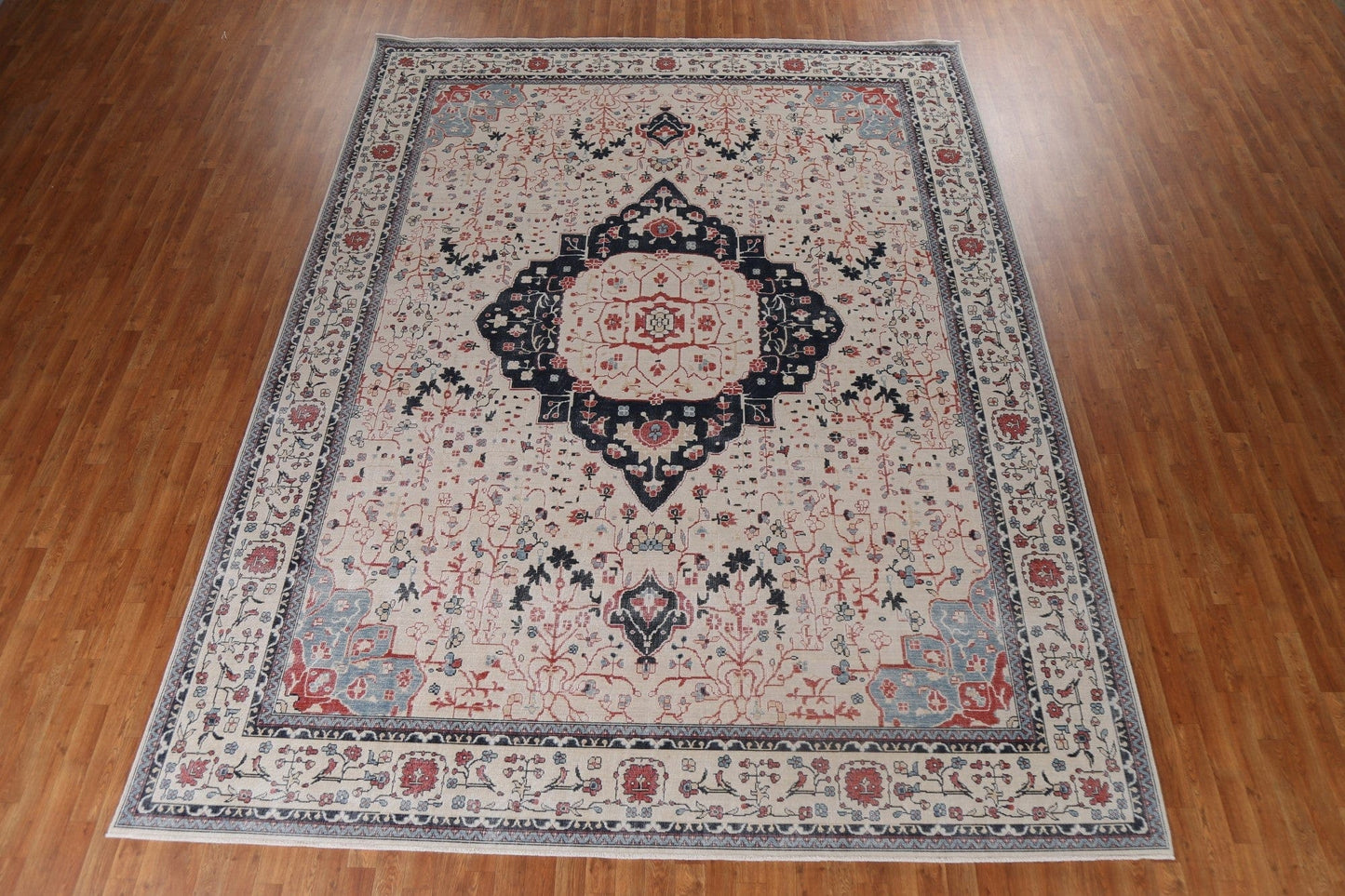 Handmade Kashan Mohtasham Turkish Area Rug 10x13