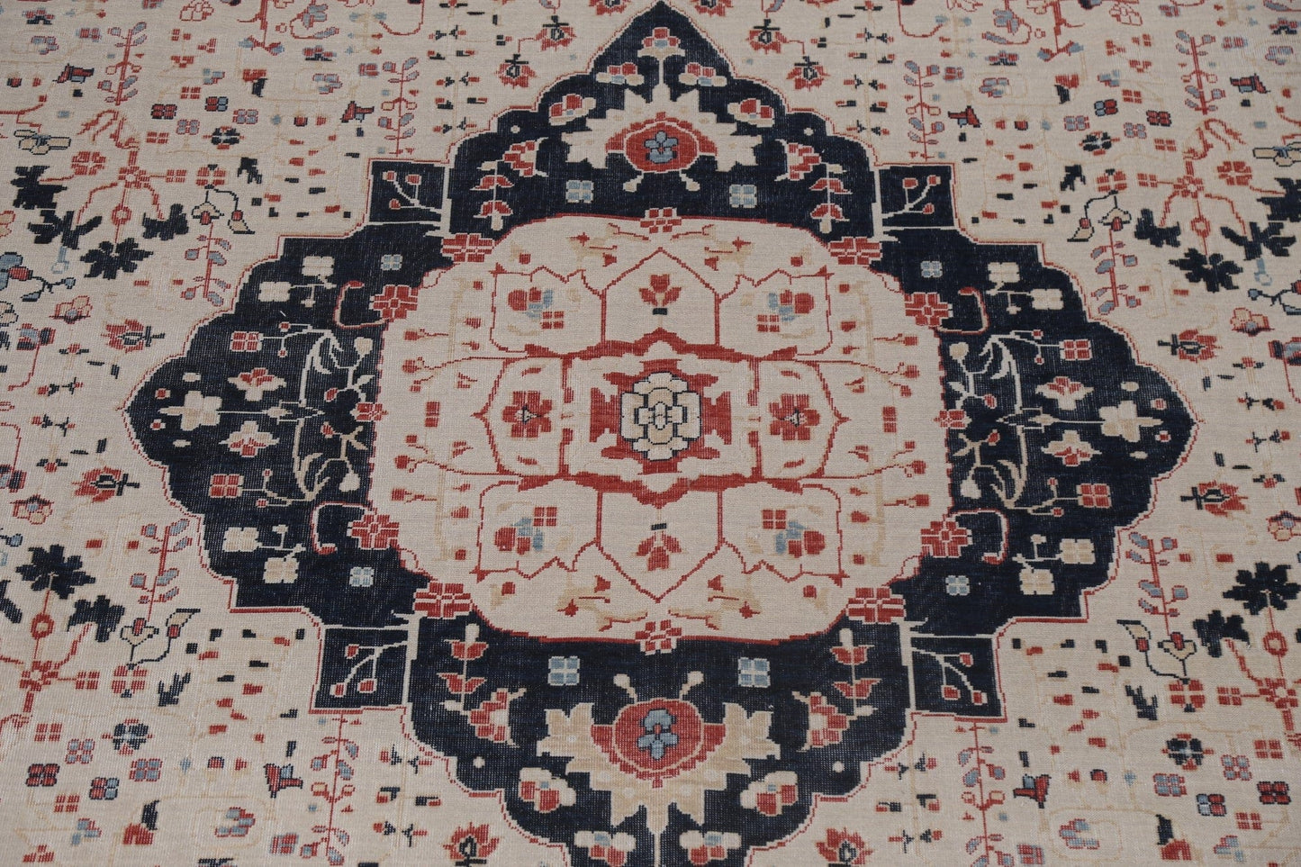 Handmade Kashan Mohtasham Turkish Area Rug 10x13