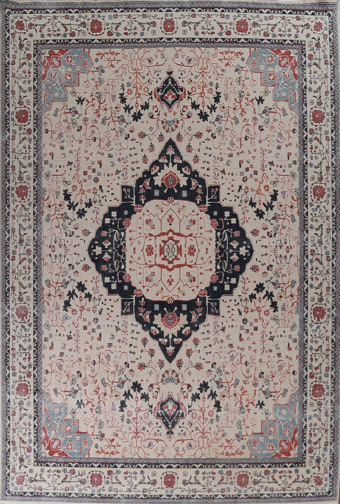 Handmade Kashan Mohtasham Turkish Area Rug 10x13