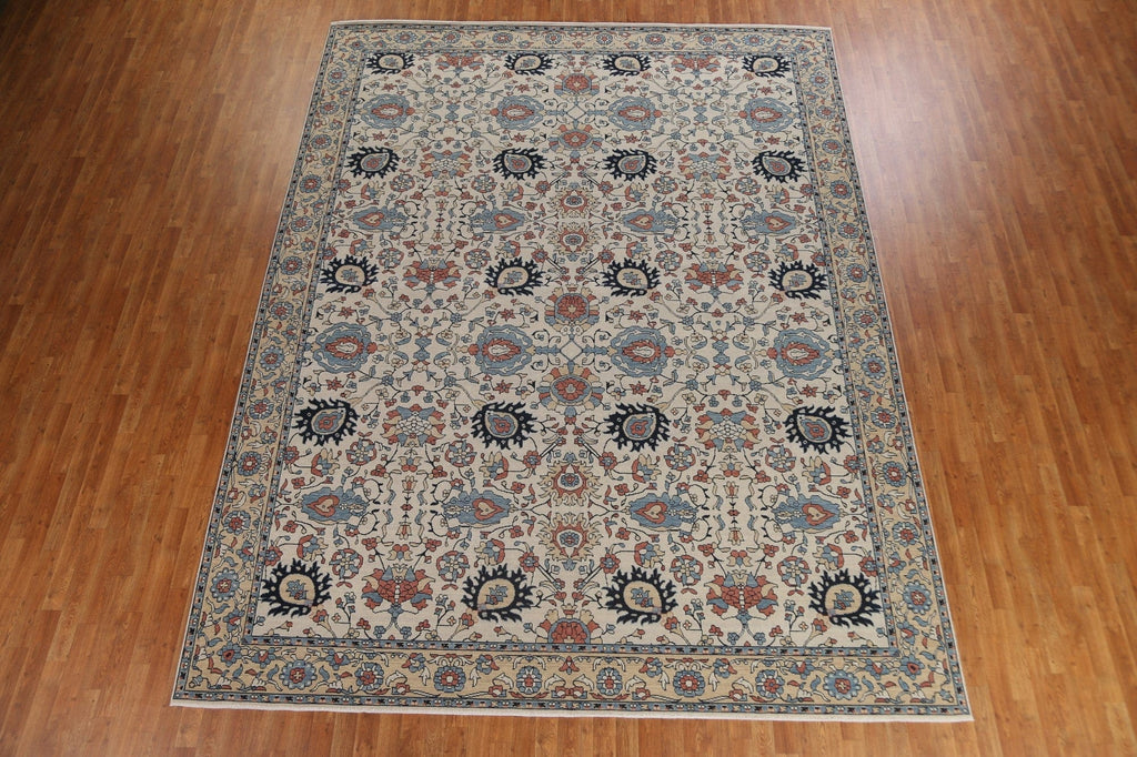 Wool Floral Heriz Serapi Turkish Area Rug 10x13