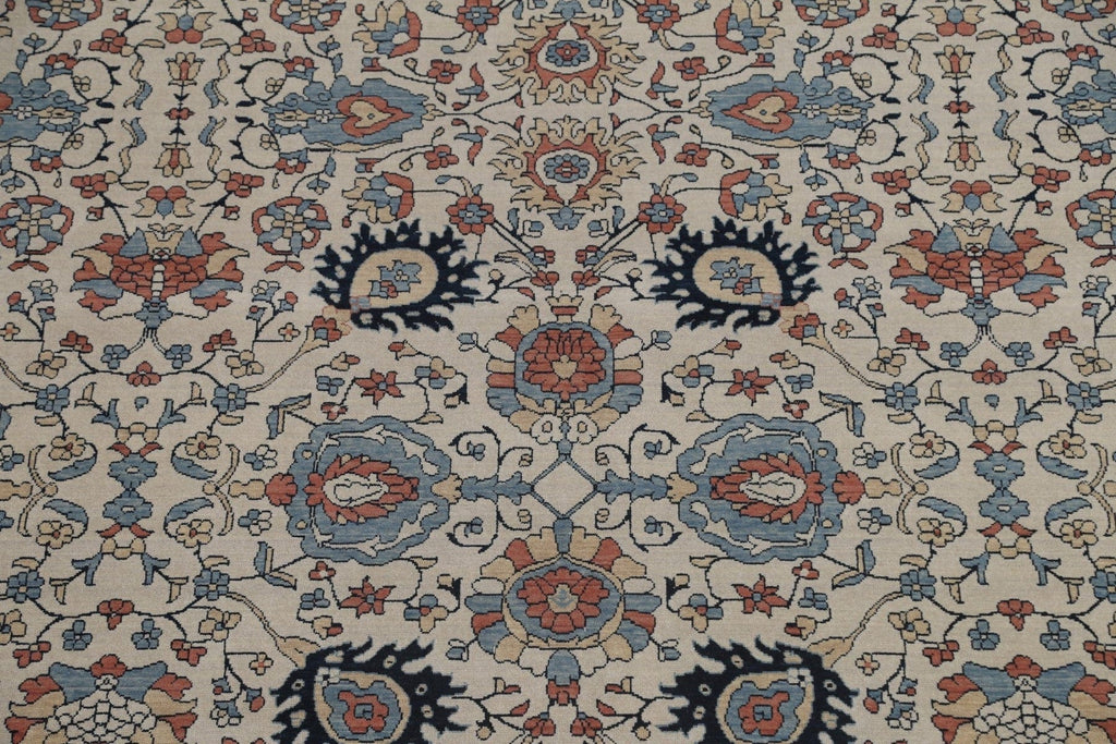 Wool Floral Heriz Serapi Turkish Area Rug 10x13