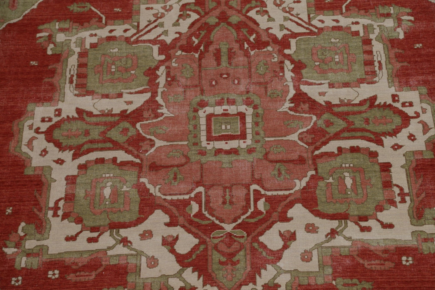 Red Heriz Serapi Handmade Turkish Rug 10x13