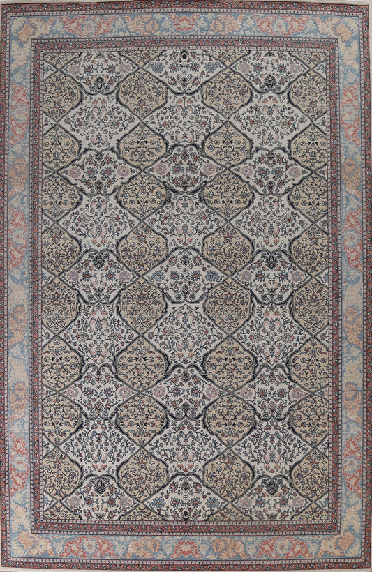 Hand-Knotted Bakhtiari Turkish Area Rug 10x13