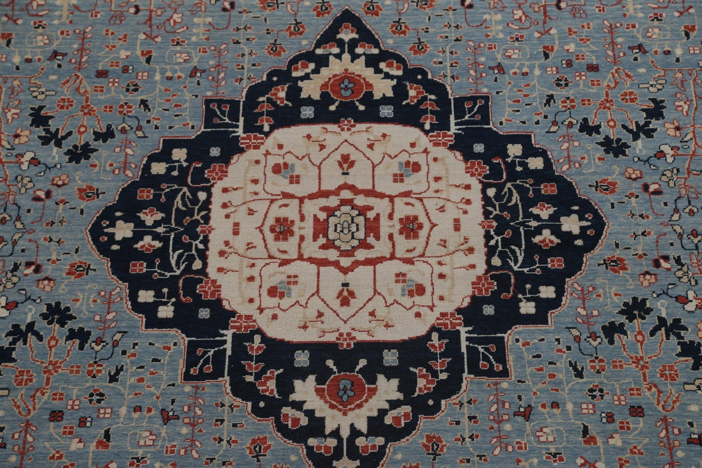 Handmade Kashan Mohtasham Turkish Area Rug 10x13