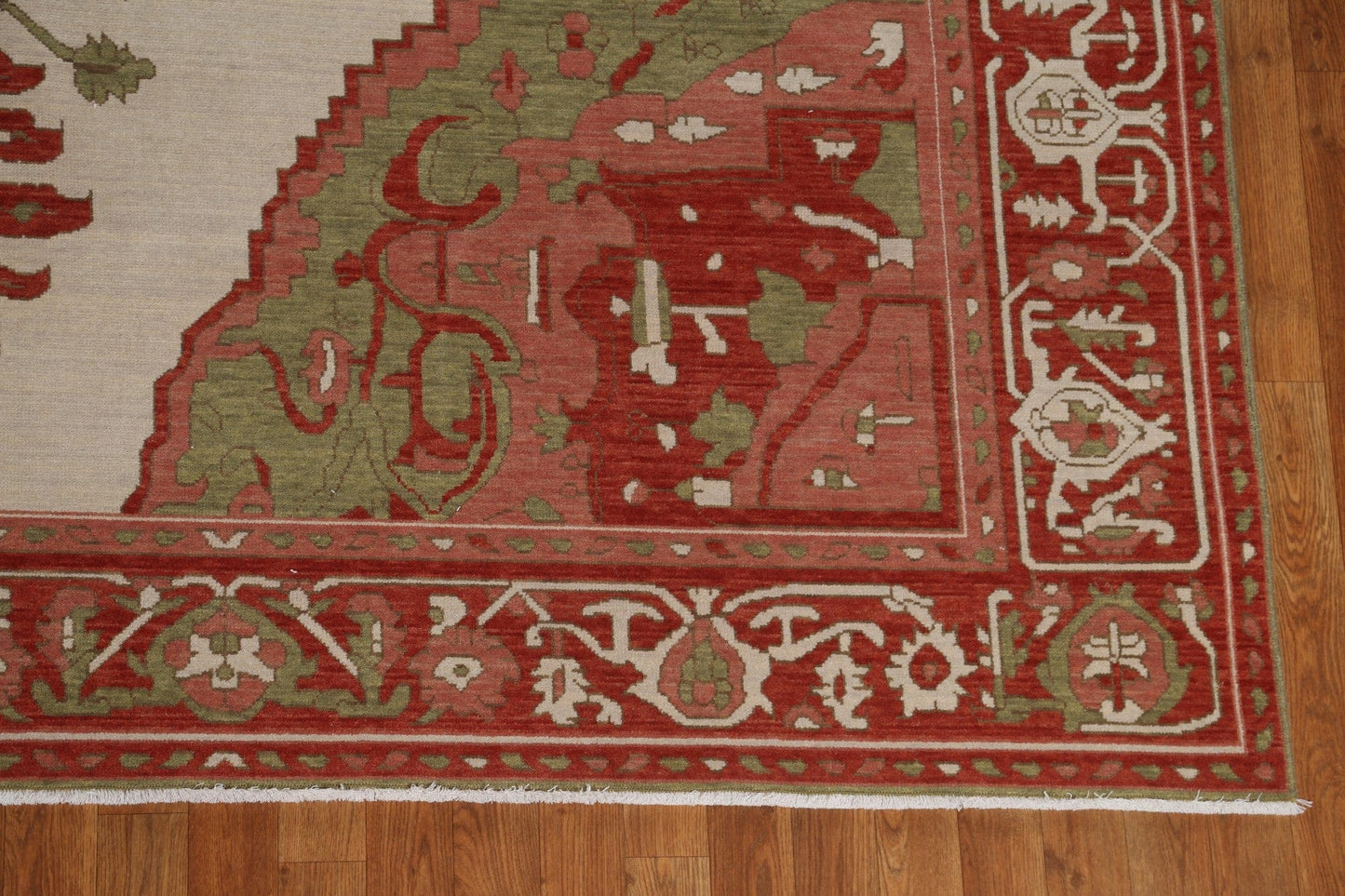 Hand-Knotted Wool Heriz Serapi Oriental Area Rug 9x12