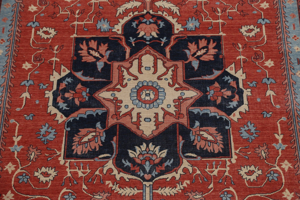 Hand-Knotted Heriz Serapi Oriental Area Rug 9x12