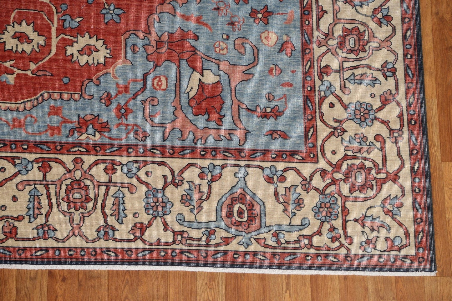 Hand-Knotted Heriz Serapi Oriental Area Rug 9x12