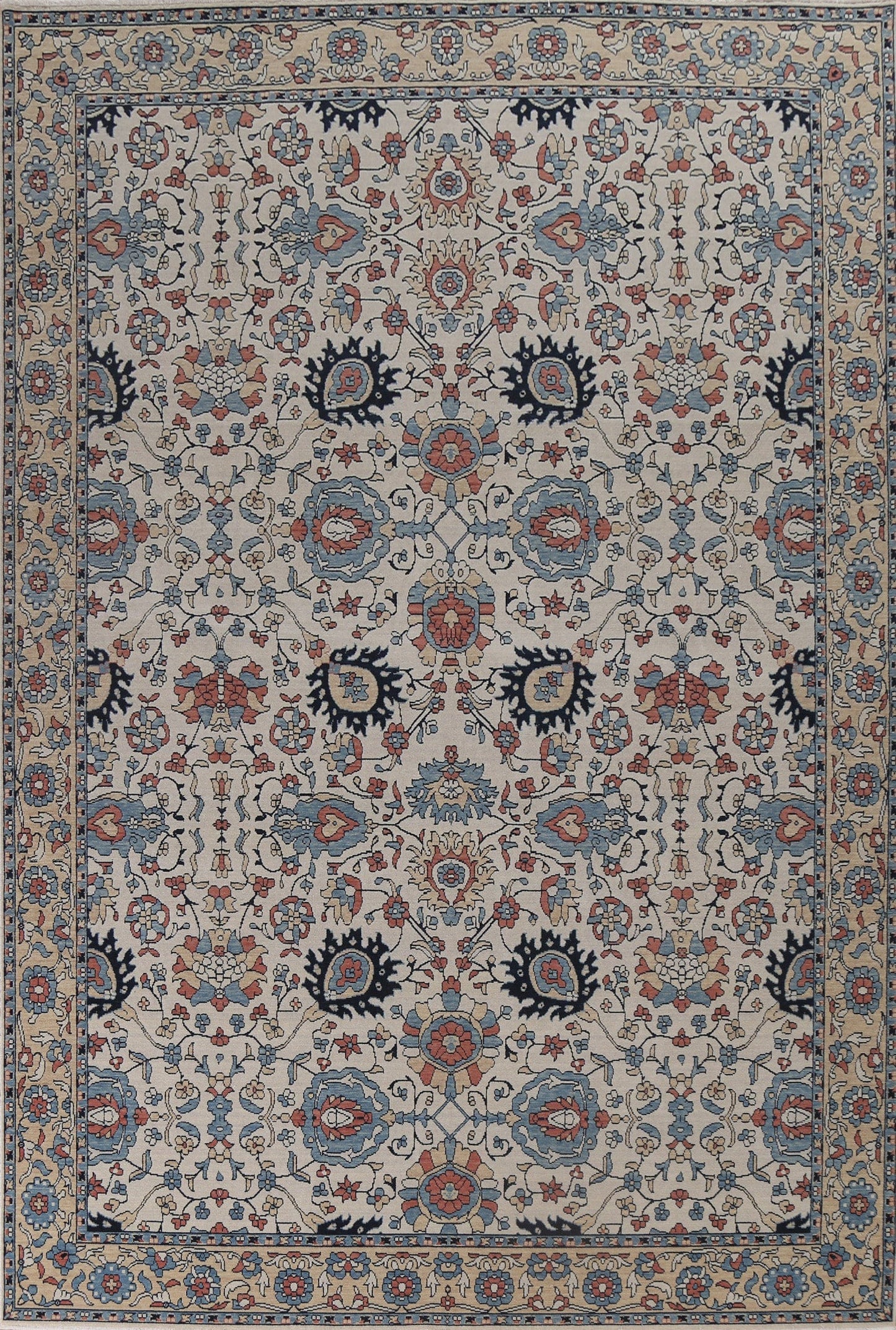 Hand-Knotted Ziegler Oriental Area Rug 9x12