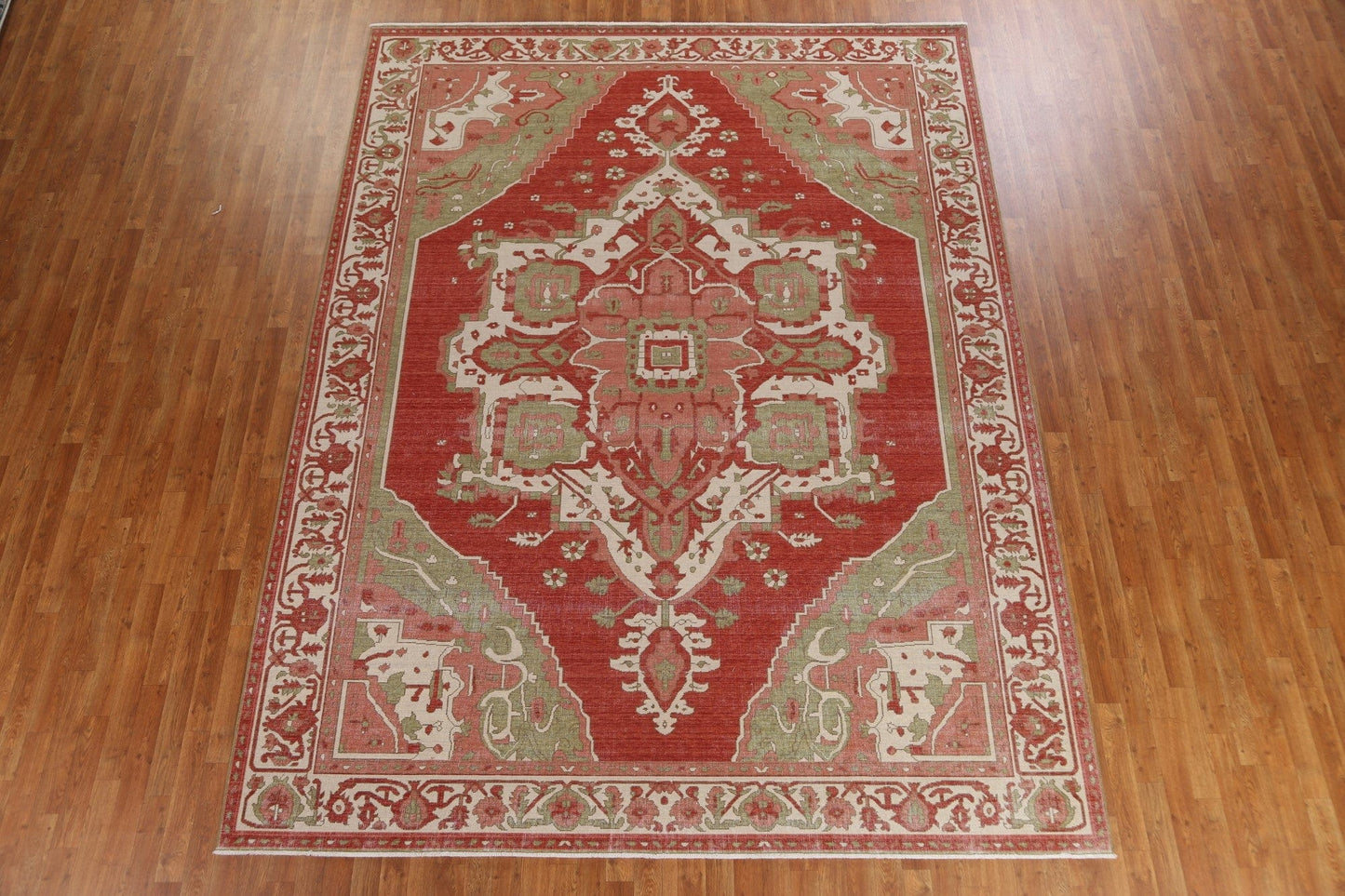 Hand-Knotted Heriz Serapi Oriental Area Rug 9x12