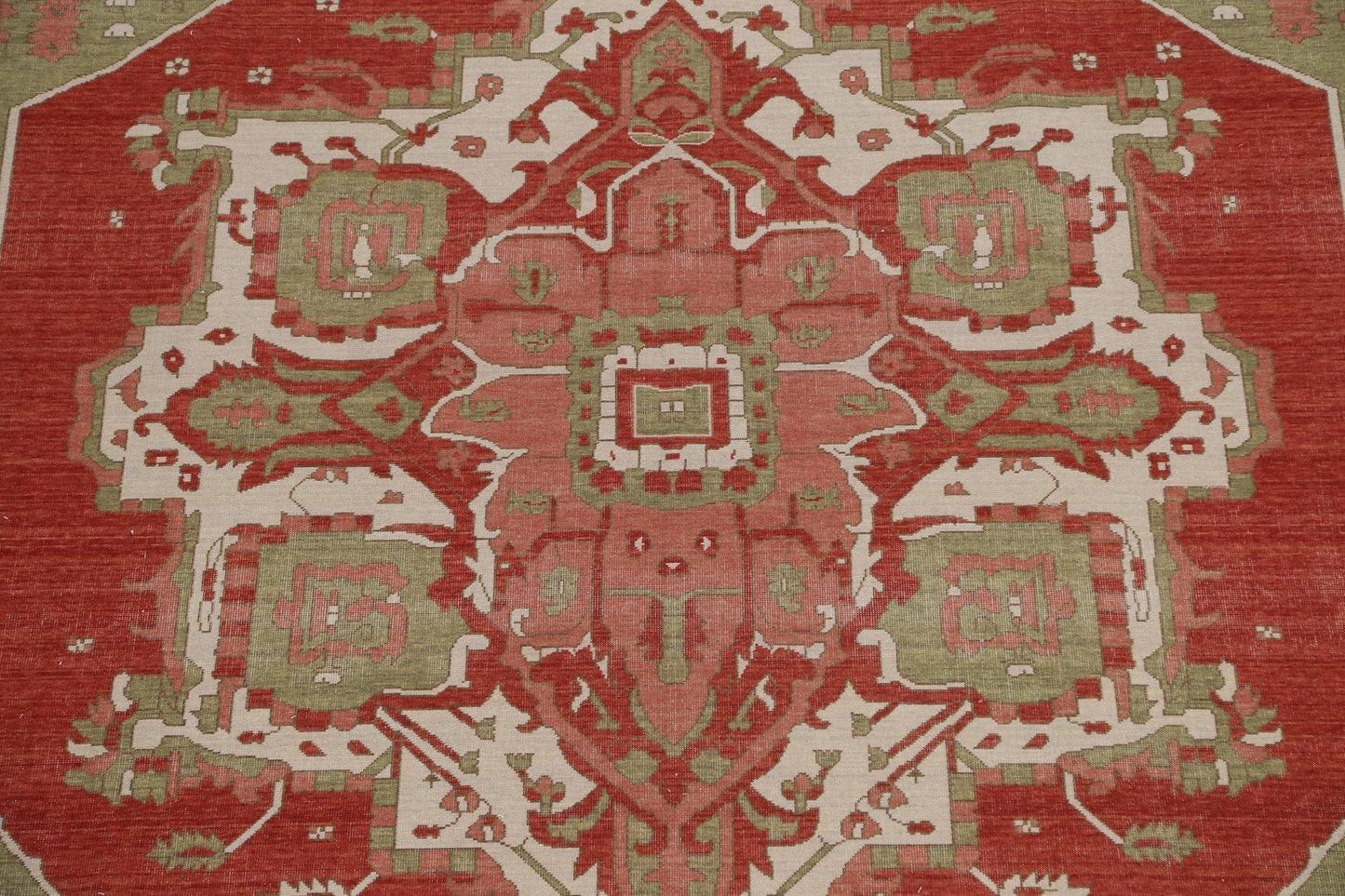 Hand-Knotted Heriz Serapi Oriental Area Rug 9x12