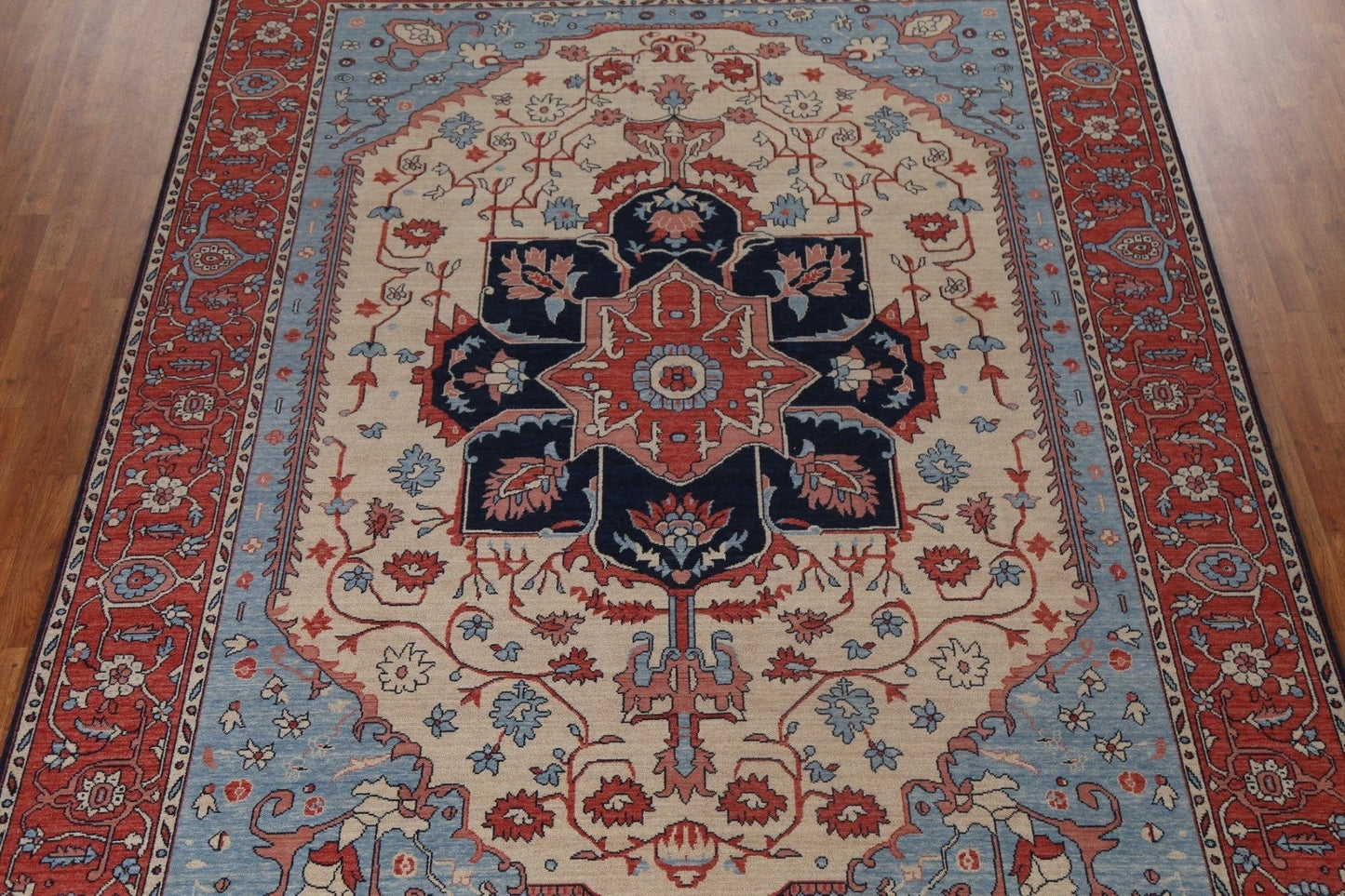 Handmade Heriz Serapi Turkish Area Rug 9x12