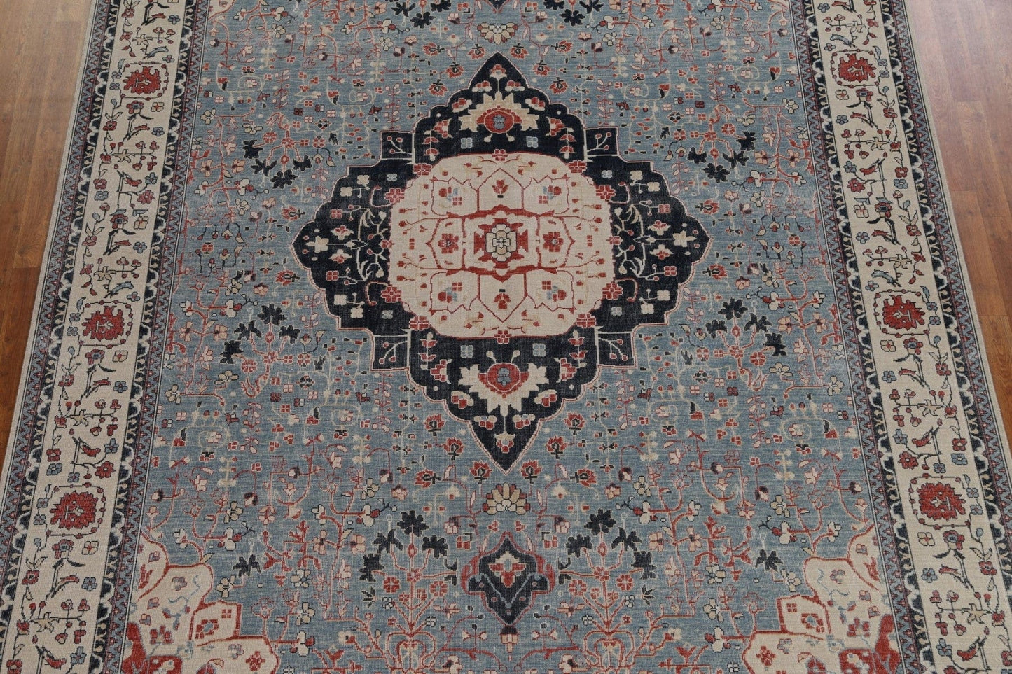 Handmade Kashan Mohtasham Oriental Area Rug 9x12