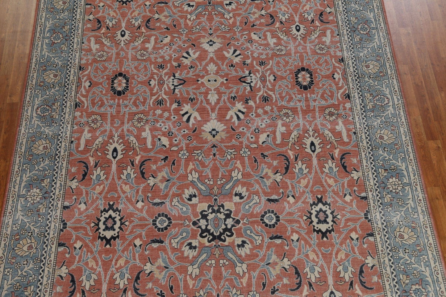 Hand-Knotted Sultanabad Ziegler Wool Turkish Rug 9x12