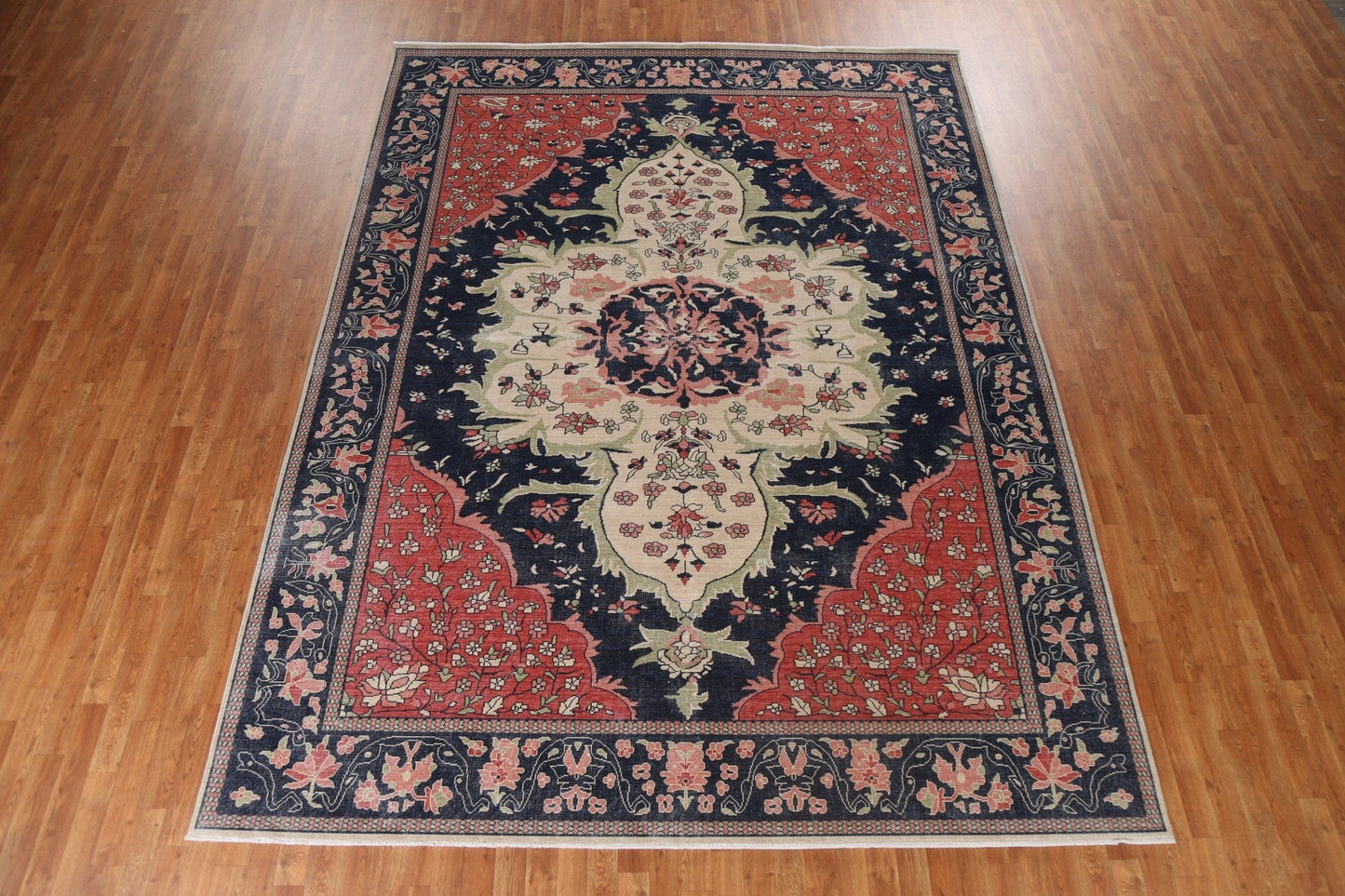 Handmade Sarouk Farahan Turkish Wool Rug 9x12