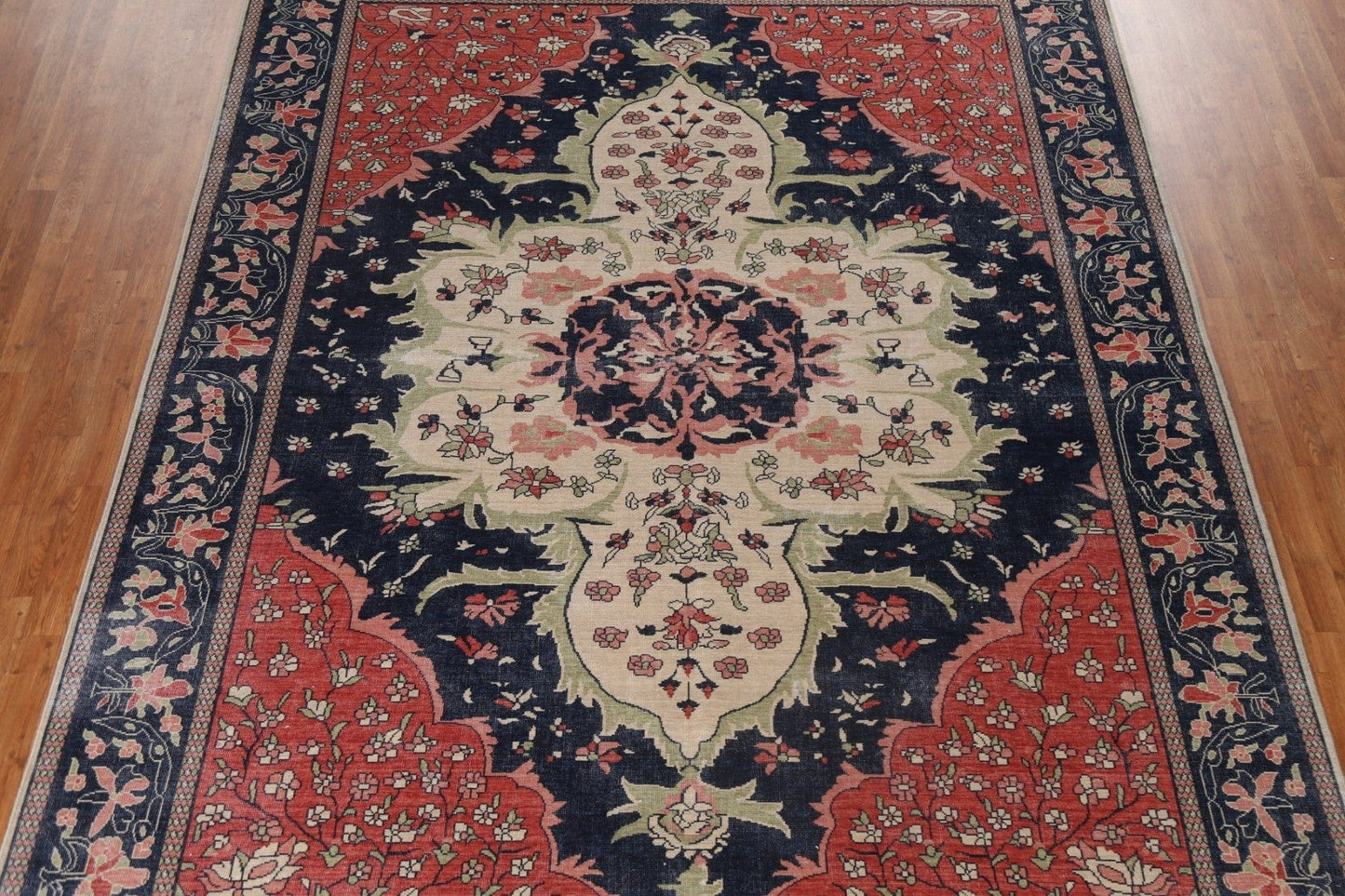 Handmade Sarouk Farahan Turkish Wool Rug 9x12