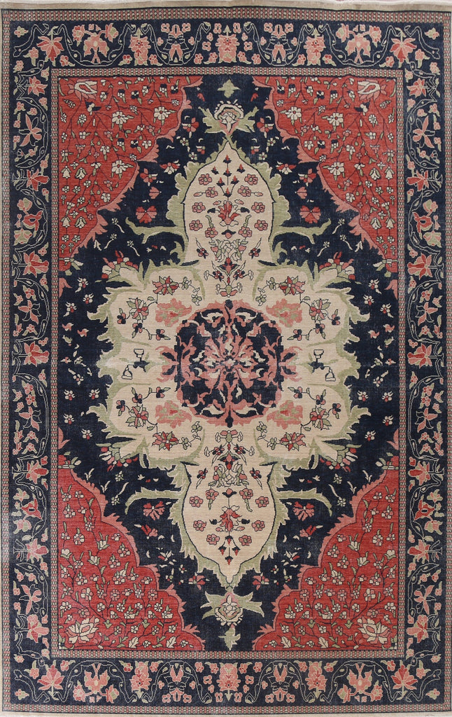 Handmade Sarouk Farahan Turkish Wool Rug 9x12