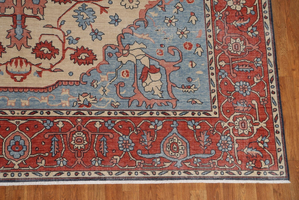 Handmade Heriz Serapi Wool Turkish Rug 9x12