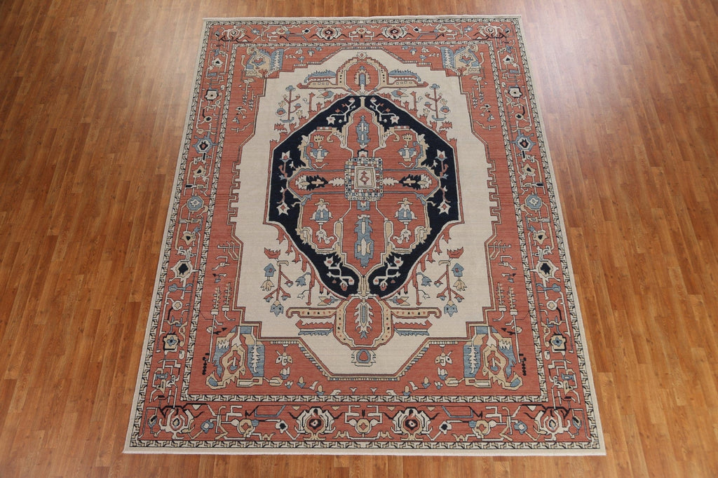 Hand-Knotted Ziegler Wool Turkish Rug 9x12