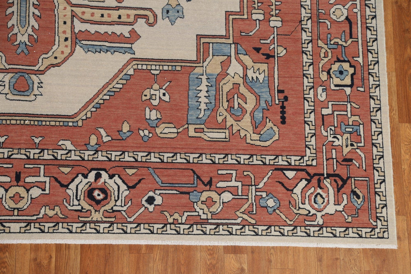 Hand-Knotted Ziegler Wool Turkish Rug 9x12