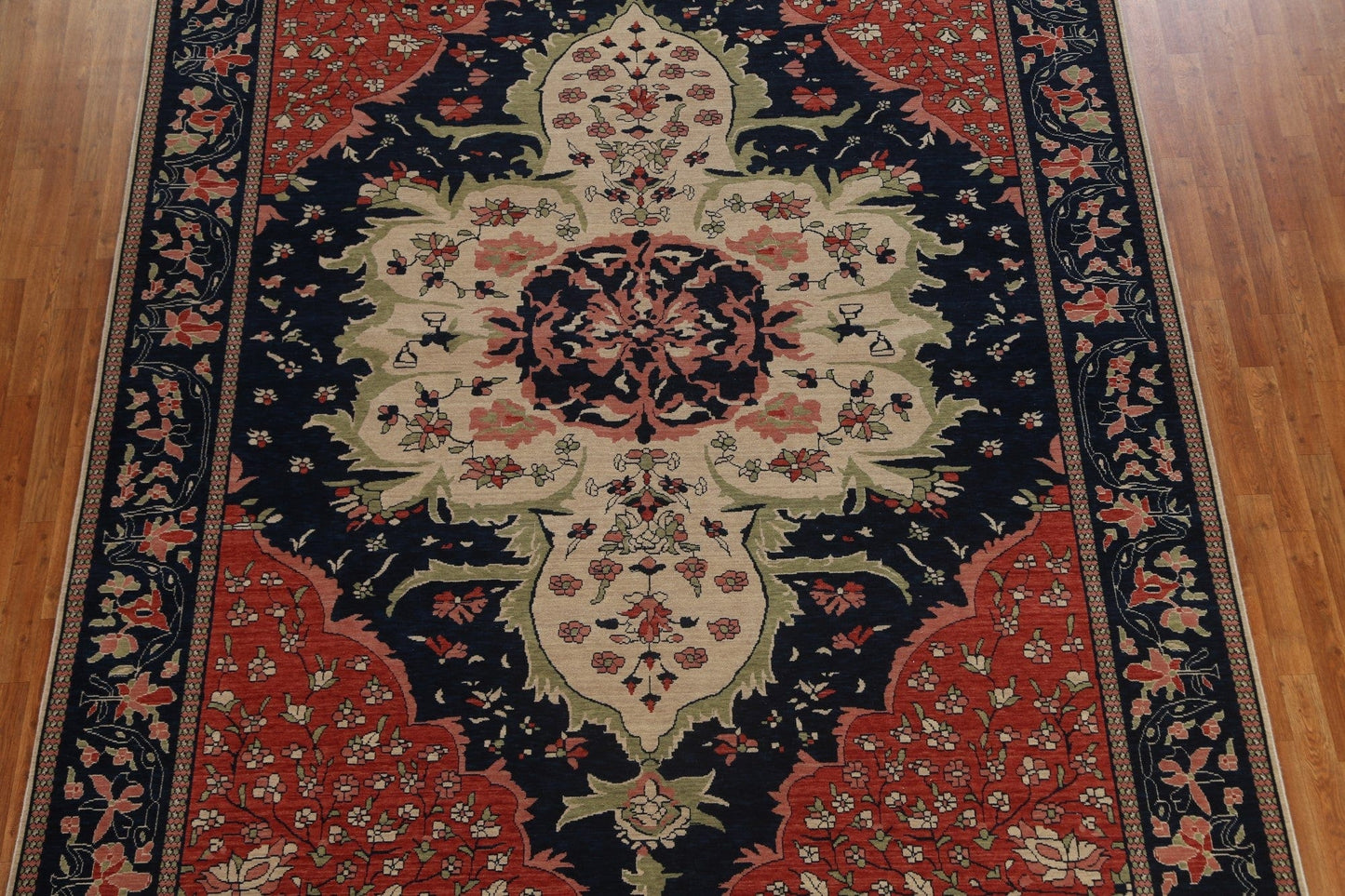 Handmade Sarouk Farahan Oriental Area Rug 9x12