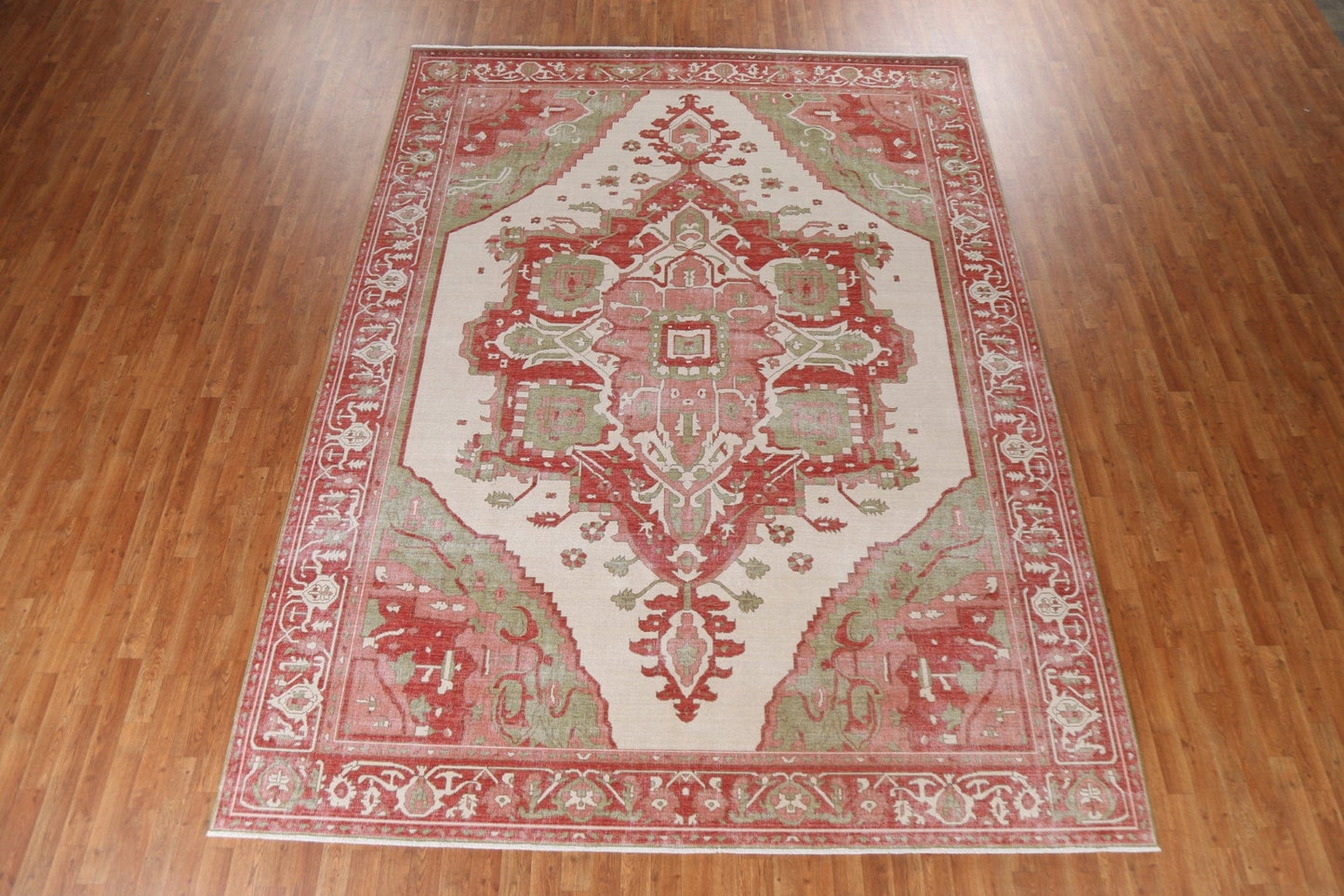 Handmade Heriz Serapi Wool Turkish Rug 9x12