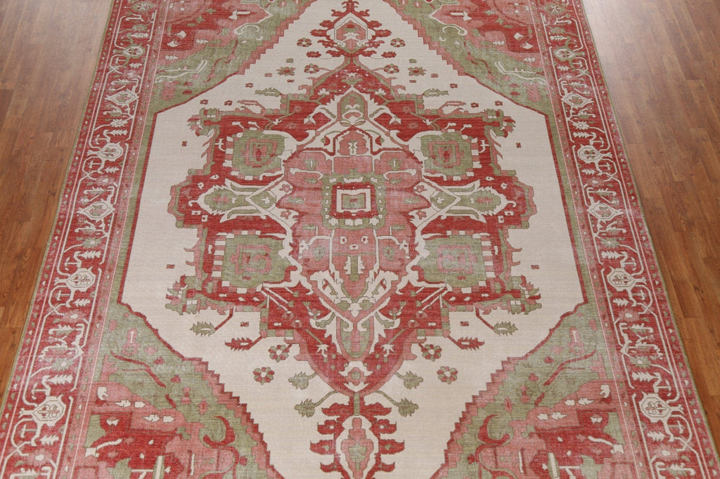 Handmade Heriz Serapi Wool Turkish Rug 9x12