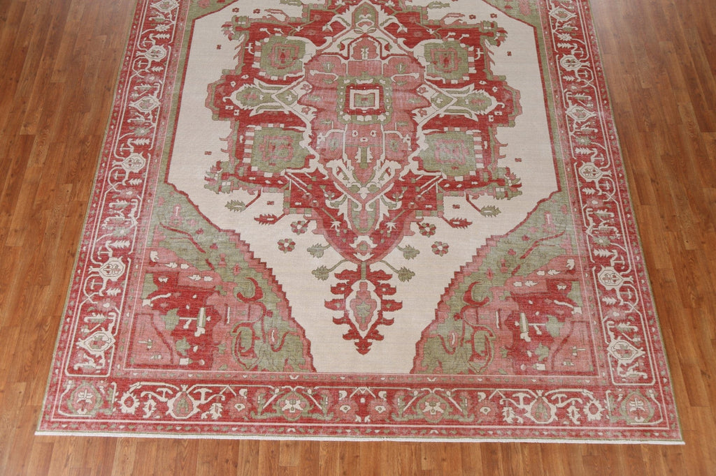 Handmade Heriz Serapi Wool Turkish Rug 9x12