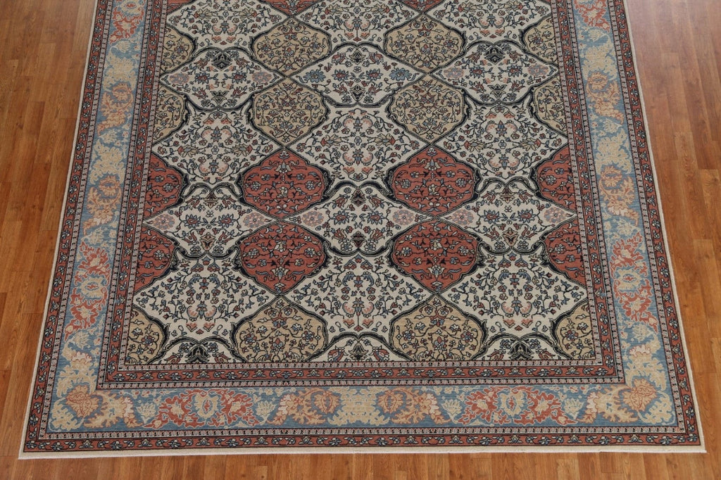 Floral Wool Bakhtiari Turkish Area Rug 9x12