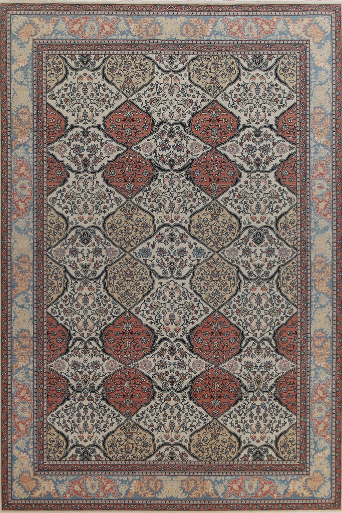 Floral Wool Bakhtiari Turkish Area Rug 9x12