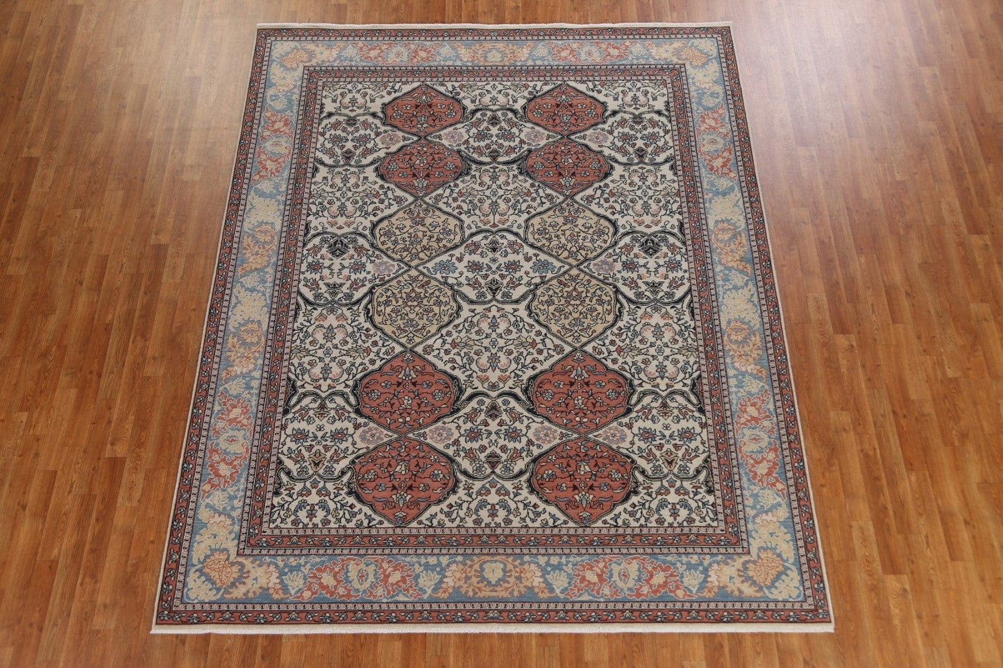 Floral Wool Bakhtiari Wool Turkish Rug 8x10