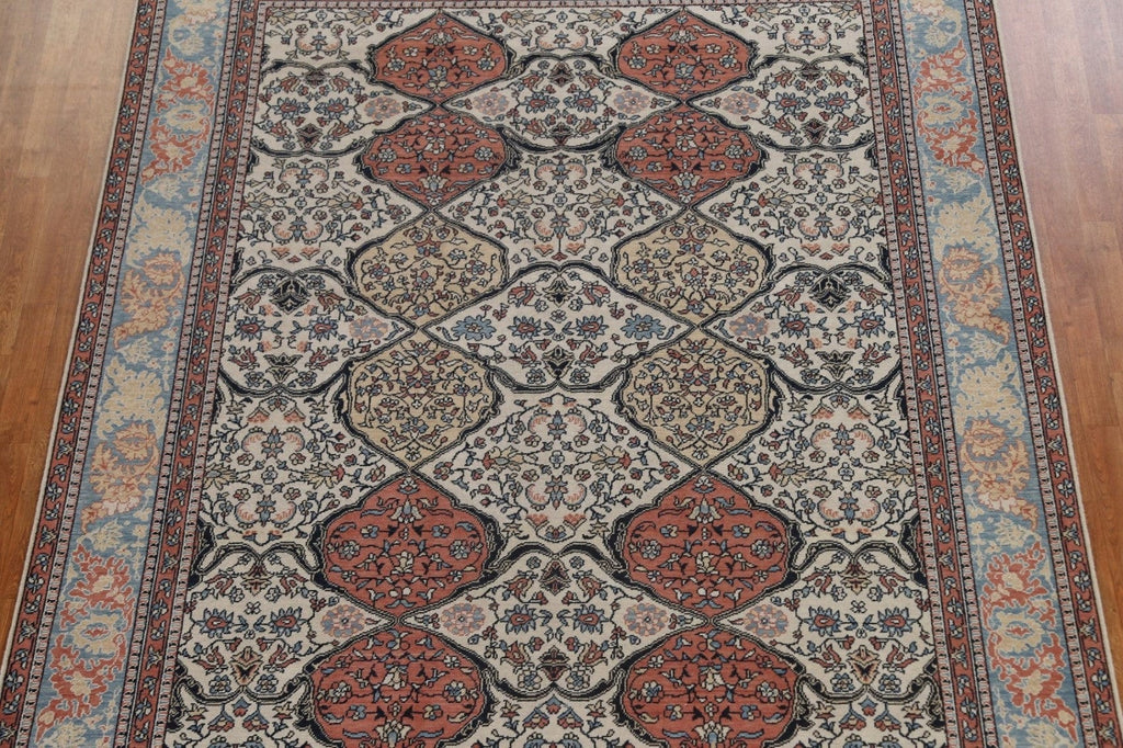 Floral Wool Bakhtiari Wool Turkish Rug 8x10