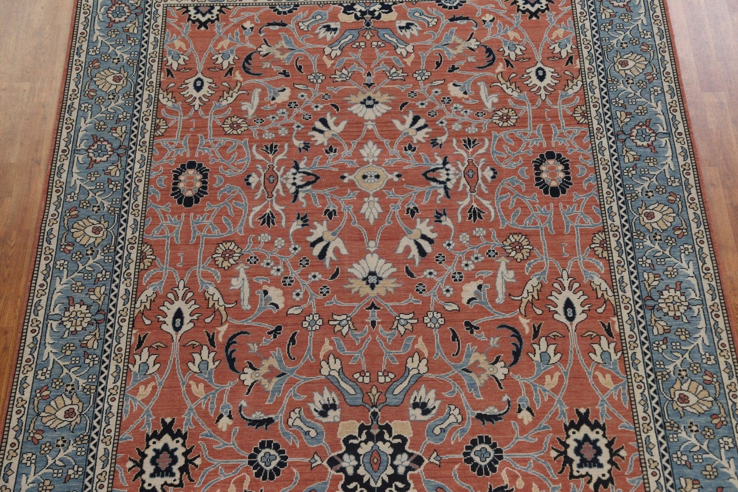 Floral Wool Ziegler Turkish Area Rug 8x10