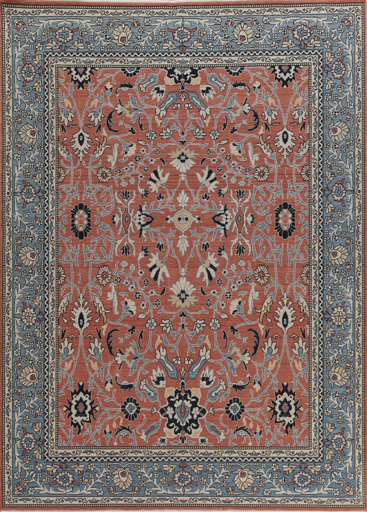 Floral Wool Ziegler Turkish Area Rug 8x10